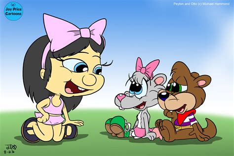amy with peyton and otto t by jaypricecartoons on deviantart