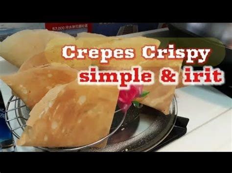 Resep pizza teflon tanpa di banting, empuk dan anti gagal. Cara membuat crepes renyah menggunakan teflon - YouTube ...