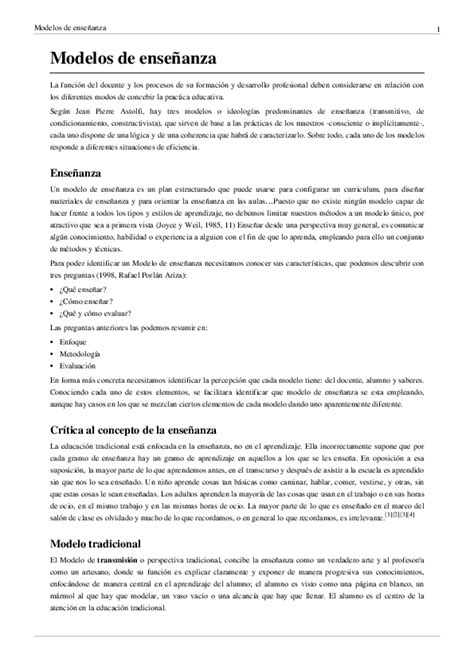 (PDF) Modelos de enseñanza Modelos de enseñanza | Abraham ...