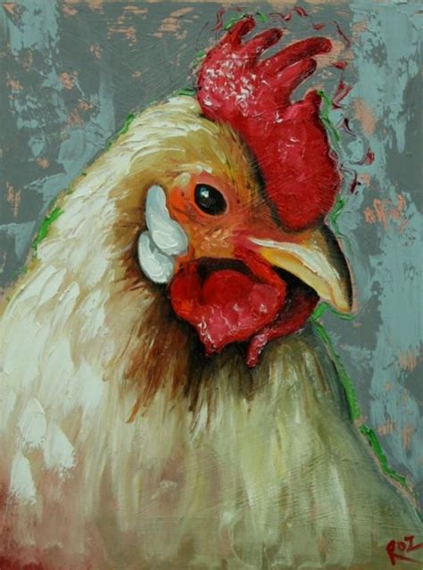 Whimsical Fine Art By Roz Rooster Art Chicken Painting Rooster Painting