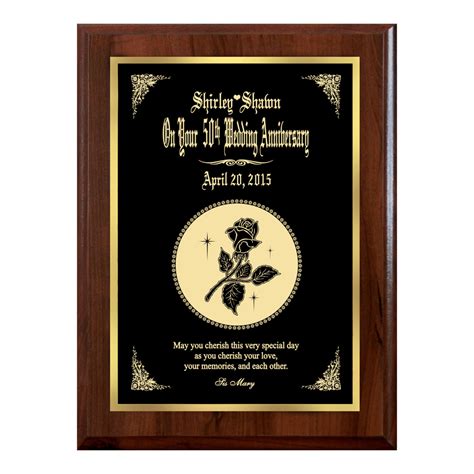 Personalize this gift print and present your employees with a unique company recognition gift for their years of service and dedication. Personalized Anniversary Plaque - Anniversary's Collection