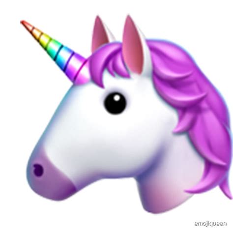 Unicorn Emoji Sticker Art Prints By Emojiqueen Redbubble