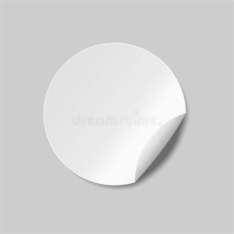 Round Sticker Stock Vector Illustration Of Paste Color 93156076
