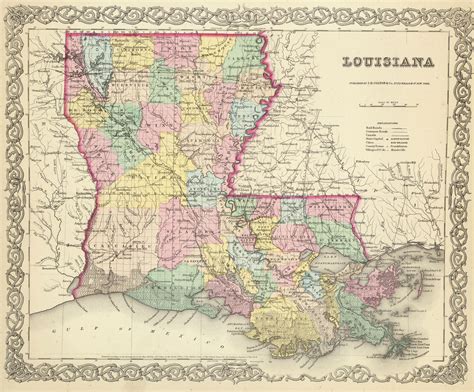 Louisiana Map With Parishes Names Ahoy Comics