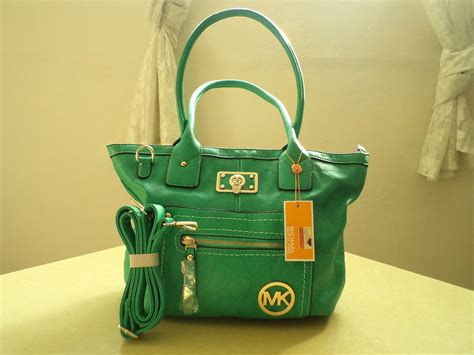 C Mk 0029 Cartera Color Verde Menta Tipo Shoulder Bag 1 Bolsa