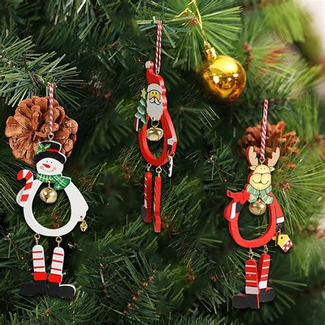 Buy Santa Claus Wooden Christmas Tree Hanging Ornament
