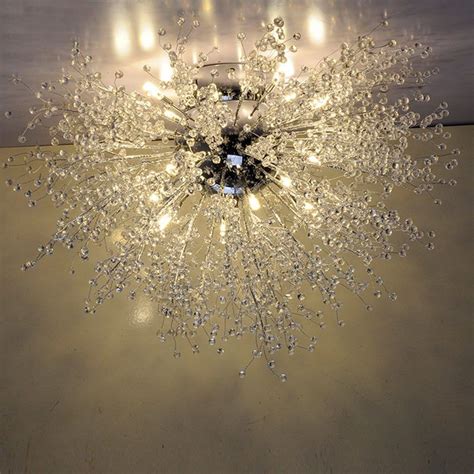 Modern Dandelion Led Chandelier Fireworks Pendant Lamp Ceiling Lighting Lights Ebay Crystal
