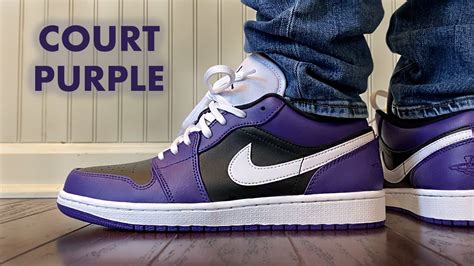 Jordan 1 Low Court Purple 2020 Review And On Feet Youtube