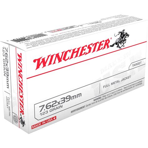 Winchester Usa 762x39 123 Gr Fmj 20 Rounds Rifle