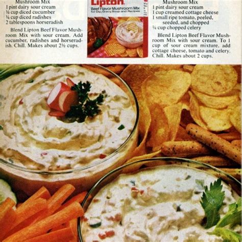 Creamy Cottage Cheese Dip Vintage Recipe From 1972 Click Americana