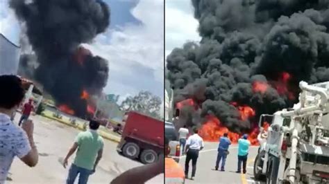 Explota Pipa En Carretera Guadalajara Colima Hay Una Persona Muerta Y