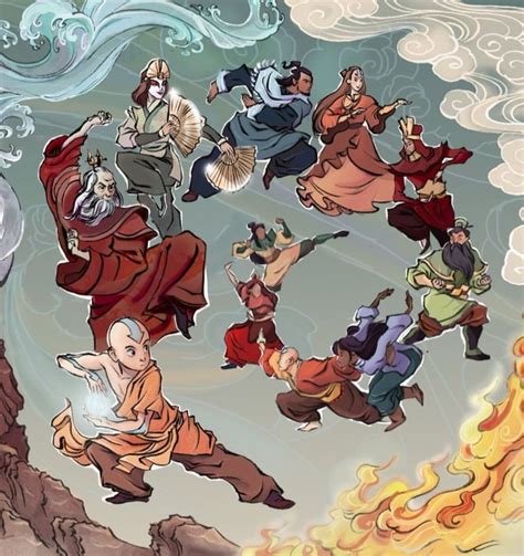 Aang And The Avatars Before Him Avatar Airbender Avatar Ang Avatar