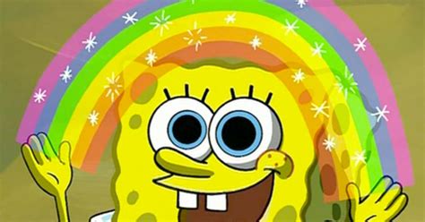Spongebob Squarepants Rainbow Meme