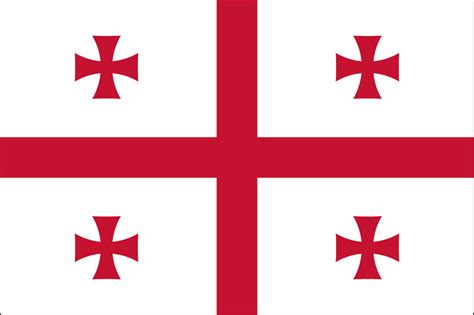 Republic Of Georgia Flag Georgia Country Flag Colonial Flag