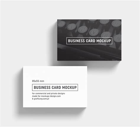 black white business card mockup psd templates