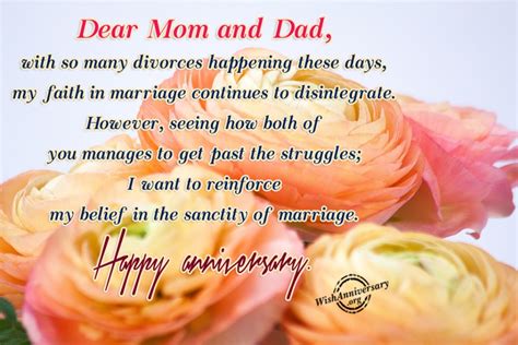 Dear Mom And Dad Happy Anniversary Wishes Greetings Pictures Wish Guy