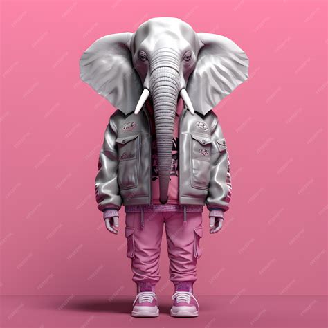 Premium Ai Image Elephant With Suit