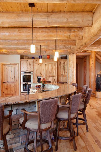 The way we see it, the kitchen island is the real mvp of the home. PERFECT KITCHEN ISLAND-Featured Log Home & Timber Frame ...