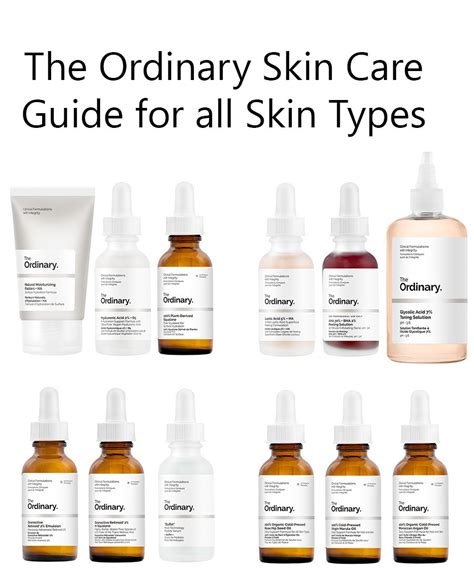 The Ordinary Skin Care Guide For All Skin Types Skin Care Guide The
