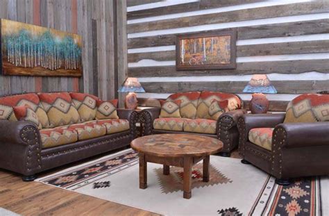 Rustic Western Living Collections Furniture Rustic Living Room