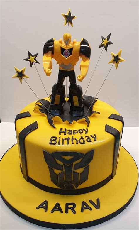 Bumble Bee Transformers Birthday Cake Cb Nc381 Cake Boutique