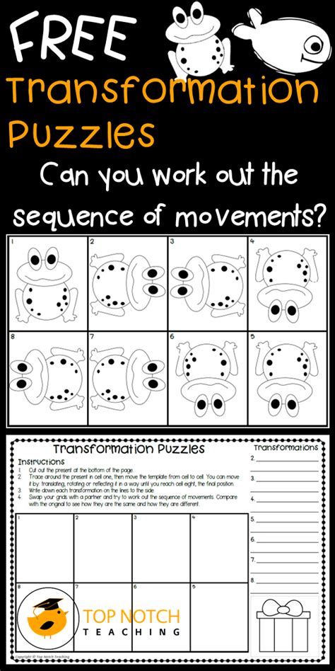 Creative Transformation Math Worksheets A2b