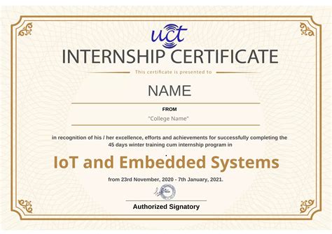 45 Days Winter Training Cum Internship Program In IoT And Embedded