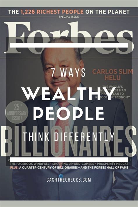 7 Ways Wealthy People Think Differently Wealthy Personal Finance