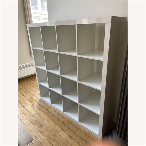 Ikea Kallax 4x4 White Shelf Aptdeco