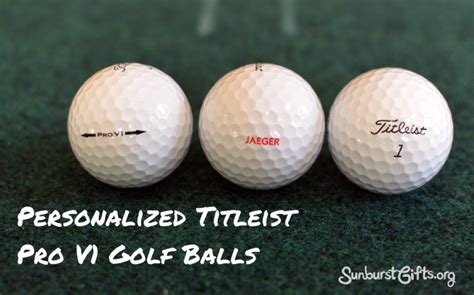 Personalized Titleist Pro V1 Golf Balls Sunburst Ts Thoughtful