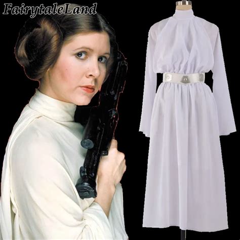 Star Wars Princess Leia Cosplay Costume Leia White Dress Princess Cosplay Dress Princess Leia