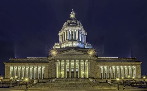 Washington State Capitol A Beautiful Night View To See It Flickr