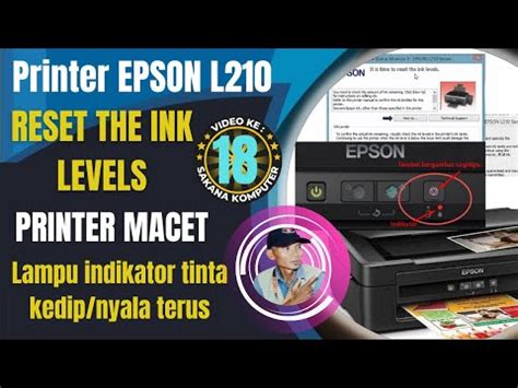 Cara Memperbaiki Printer Epson L210 Lampu Indikator Tinta Blink