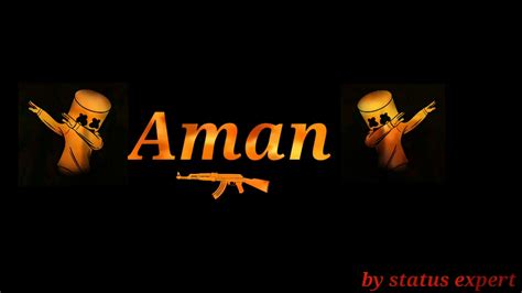 Fire Effect Aman Name Status Editing Youtube