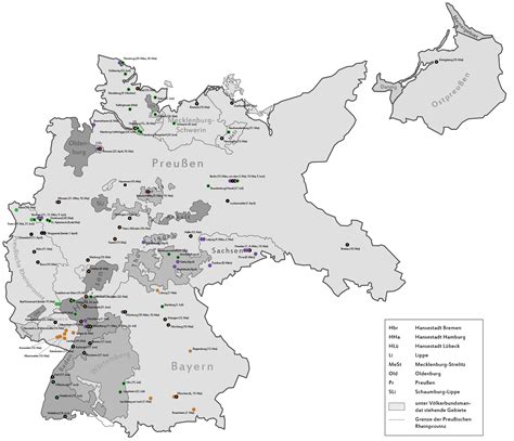 Karte | jüdische ärzte aus deutschland und ihr anteil am aufbau karte: Deutschland 1933 Karte / 1944 Verwaltungskarte Des ...