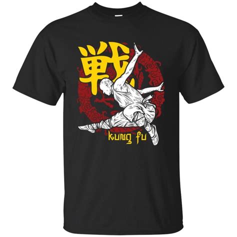 Kung Fu Martial Arts Warrior Men T Shirt Kung Fu Martial Arts Warrior Tee Mens Tshirts Kung