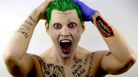 Jared Leto Joker Makeup Tutorial Suicide Squad Youtube