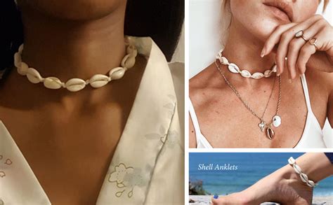 Natural Shell Choker Necklace For Women Girlshandmade