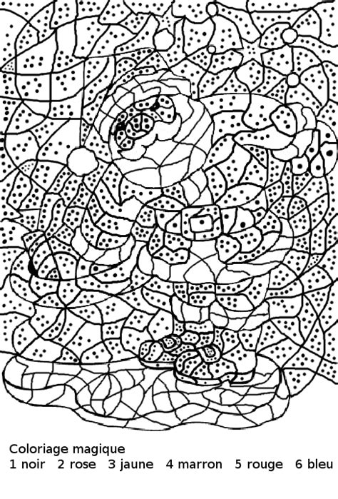 Coloriage diddl, coloriage superman, coloriage de chat, coloriage de cheval, coloriage de mandalas, et encore beaucoup d'autres coloriages sur hugolescargot.com. dessin magique de noel ce2