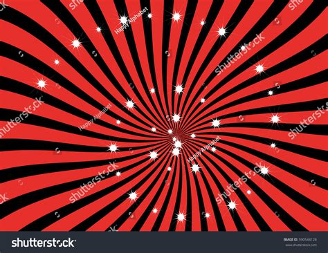 Red Black Sunburst Vector Background Swirl Stock Vector Royalty Free