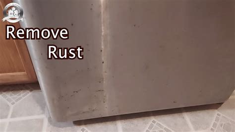 How To Remove Rust Spots From Stainless Steel Appliances Youtube