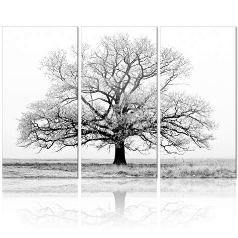Buy Black And White Tree Picture Painting