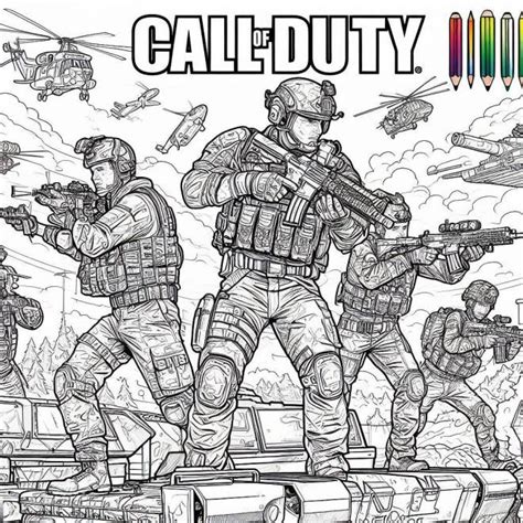 Coloriage Call of Duty gratuit à imprimer