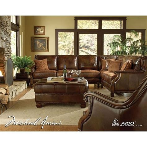 Windsor Court Sectional Living Room Set Aico Furniture Furniture Cart