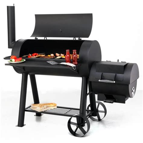 Milwaukee Offset BBQ Smoker for Barbecuing and Smoking