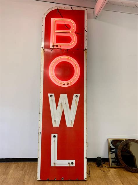 125 Foot Tall Vintage Neon Bowling Sign For Sale At 1stdibs Bowling