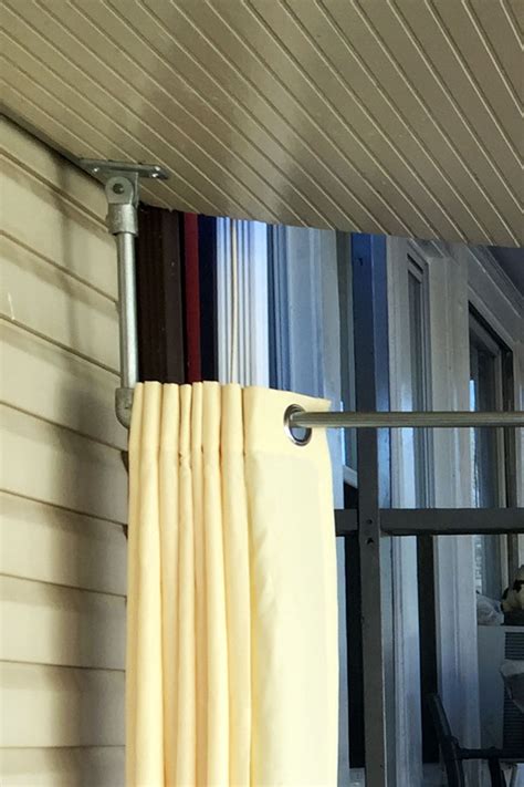 How To Hang Curtains From Ceiling In Garage