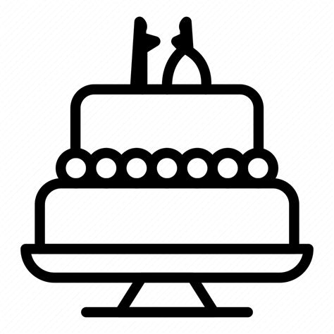 Wedding Cake Icon Download On Iconfinder On Iconfinder