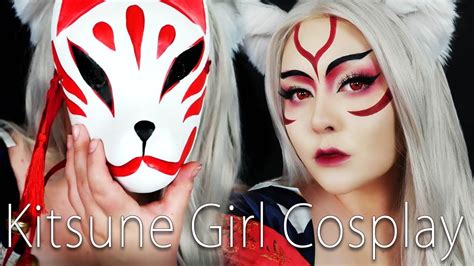 Kitsune Girl Cosplay 🦊⛩ Danirayemakeup Youtube Anime