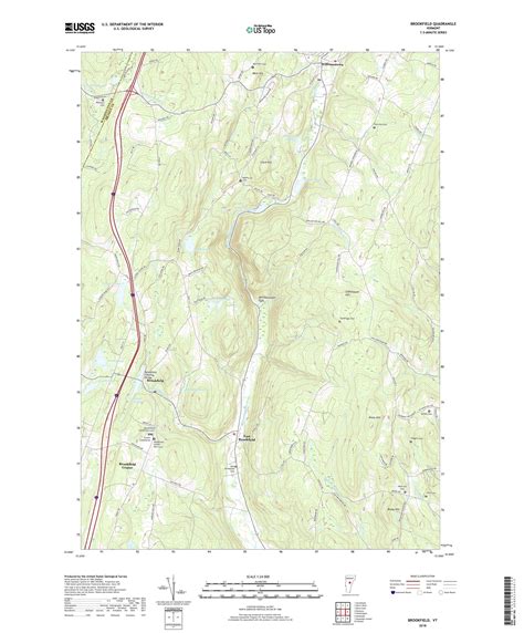 Mytopo Brookfield Vermont Usgs Quad Topo Map